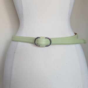 Vintage Talbots Lime Leather Belt